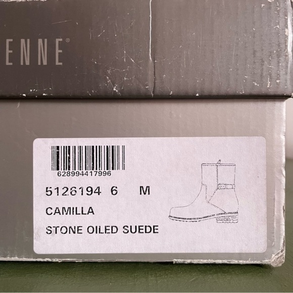 NWT LaCanadienne CAMILLA W'proof Lug Sole Boots in Stone Oiled Suede *Canada* - Picture 12 of 13